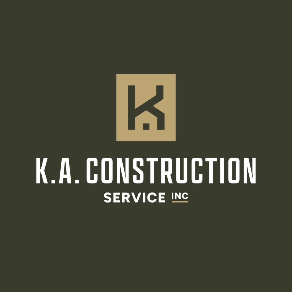 K.A. Construction Logo – Designed by Gearbox Creative