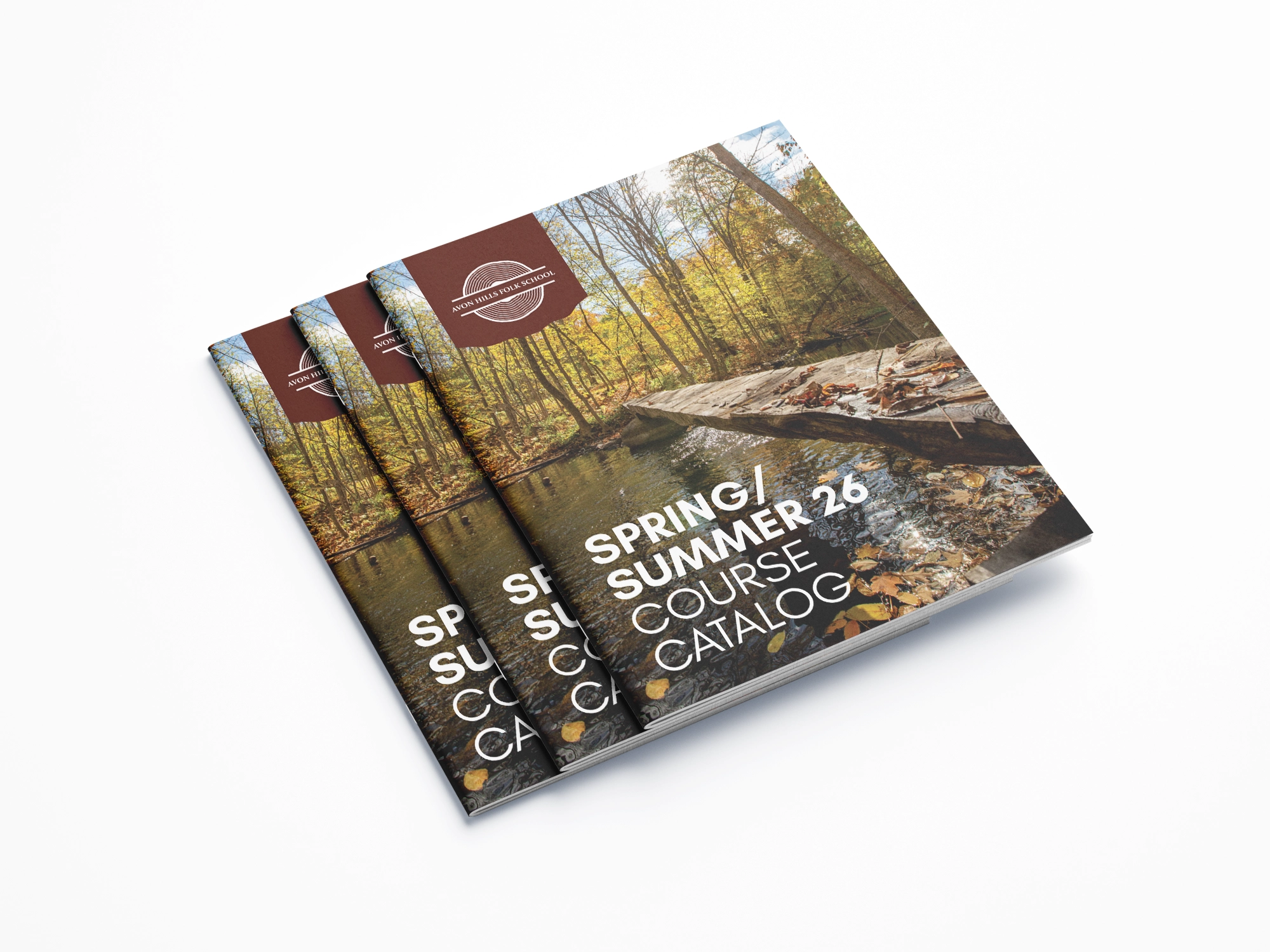 Avon Hills Folk School Catalog Cover designed by Gearbox Creative