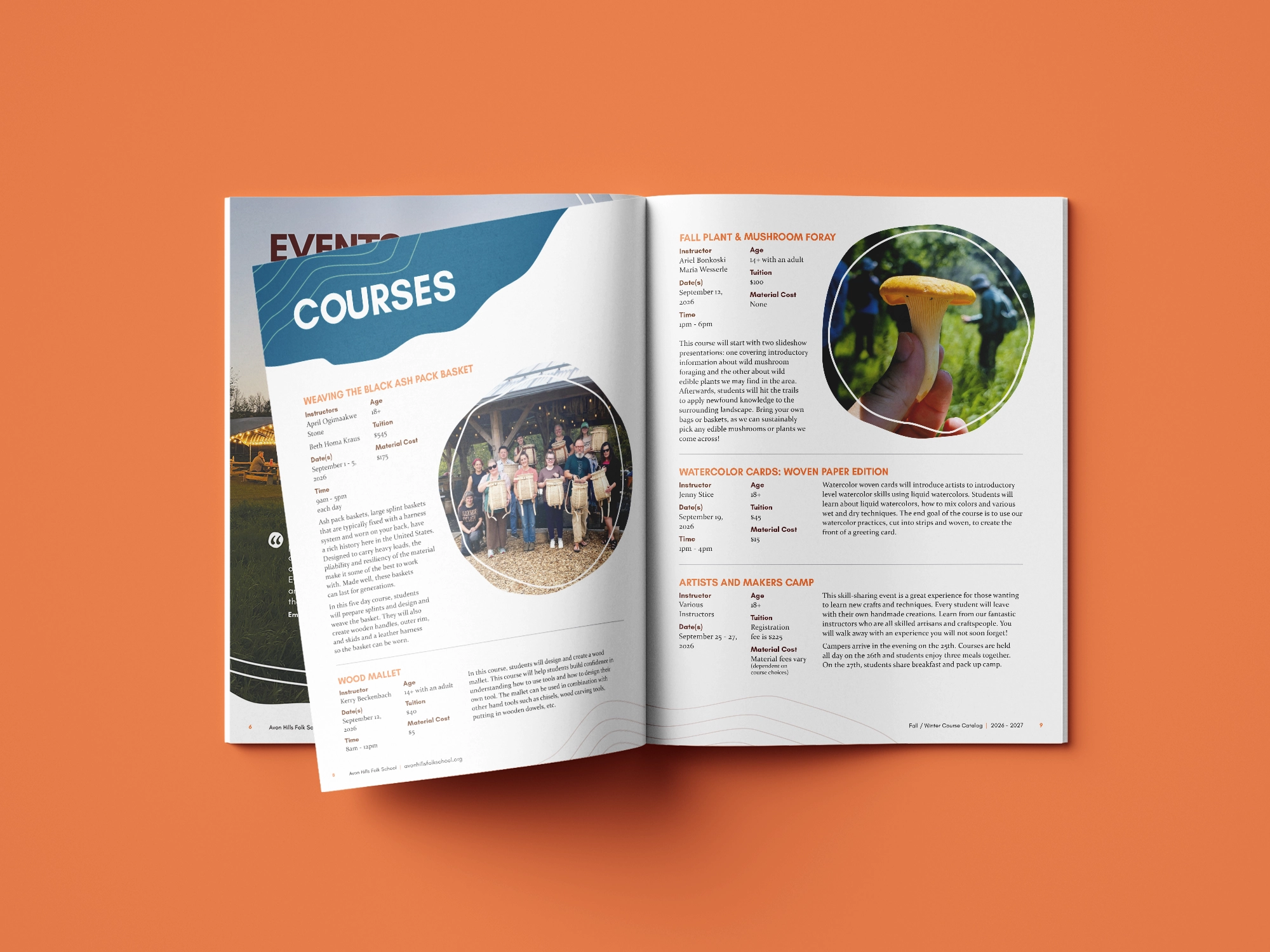 Avon Hills Catalog - Courses - Designed by Gearbox Creative